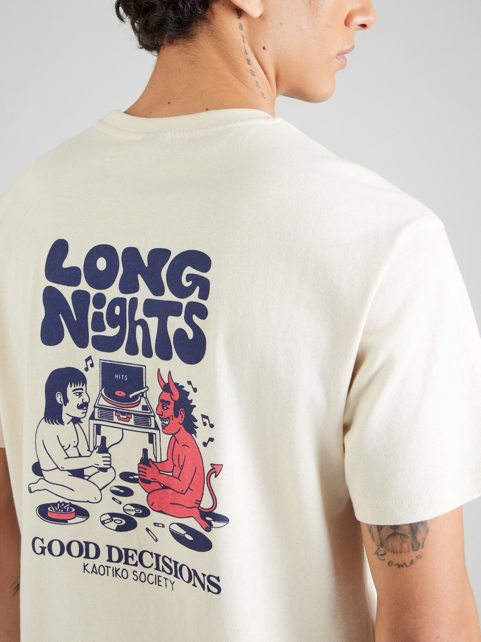 Kaotiko Long Nights T-Shirt - Ivory