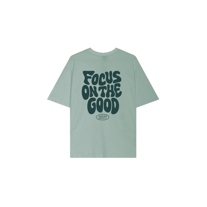 Kaotiko Focus On The Good T-Shirt - Cloud
