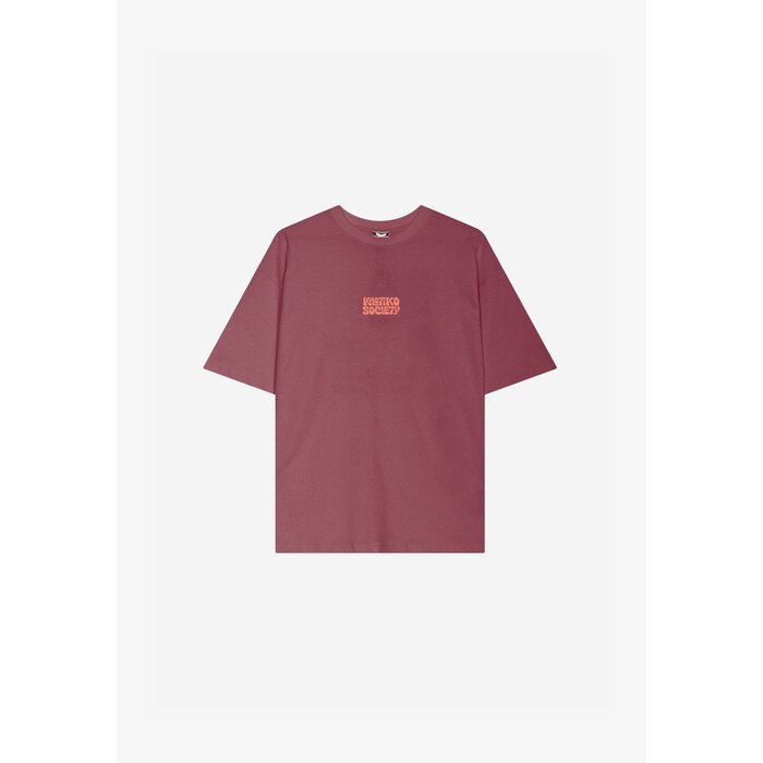 Kaotiko Focus On The Good T-Shirt - Burgundy