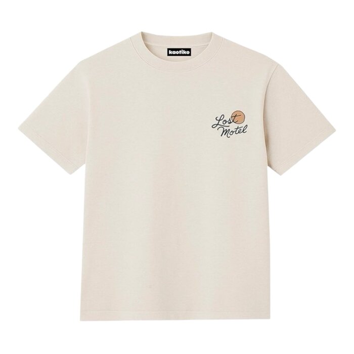 Kaotiko Lost Motel Man T-Shirt - Ivory