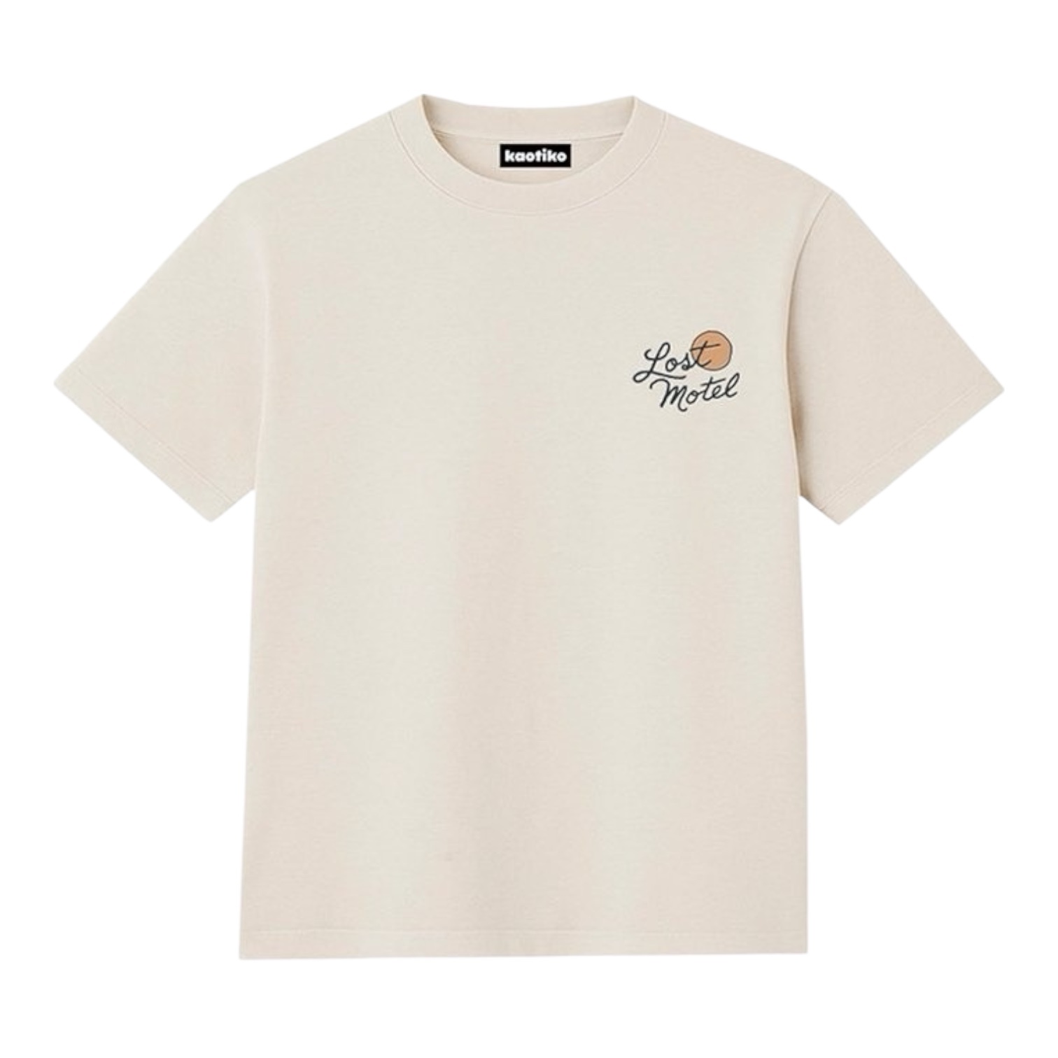 Kaotiko Lost Motel Man T-Shirt - Ivory