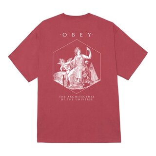 Obey Architecture Of The Uni T-shirt - Mineral Red