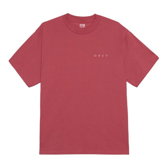 Obey Architecture Of The Uni T-shirt - Mineral Red