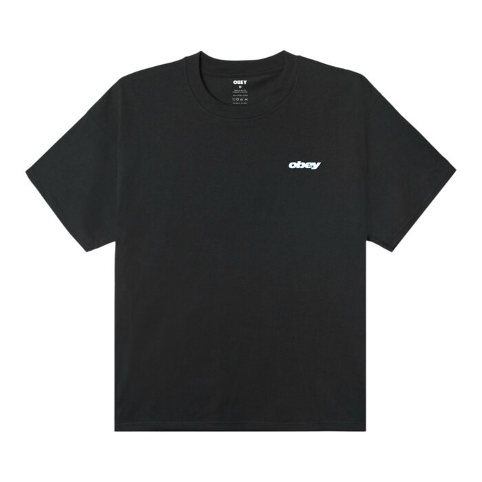 Obey Lips T-Shirt - Vintage Black