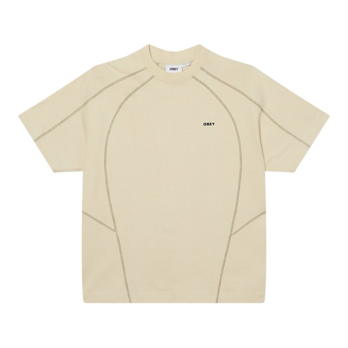Obey Contrast Stitch Tee - Silver Birch