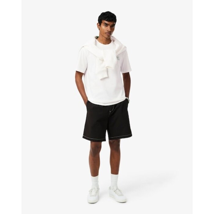 Lacoste T-shirt Coton Imprimé - Blanc