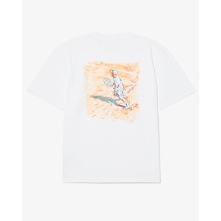 Lacoste T-shirt Relaxed Fit Coton Imprimé - Blanc