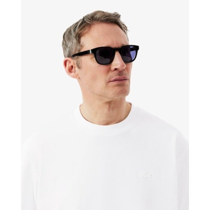 Lacoste T-shirt Relaxed Fit Coton Imprimé - Blanc