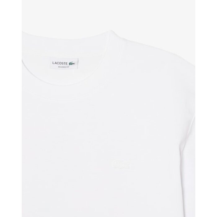 Lacoste T-shirt Relaxed Fit Coton Imprimé - Blanc