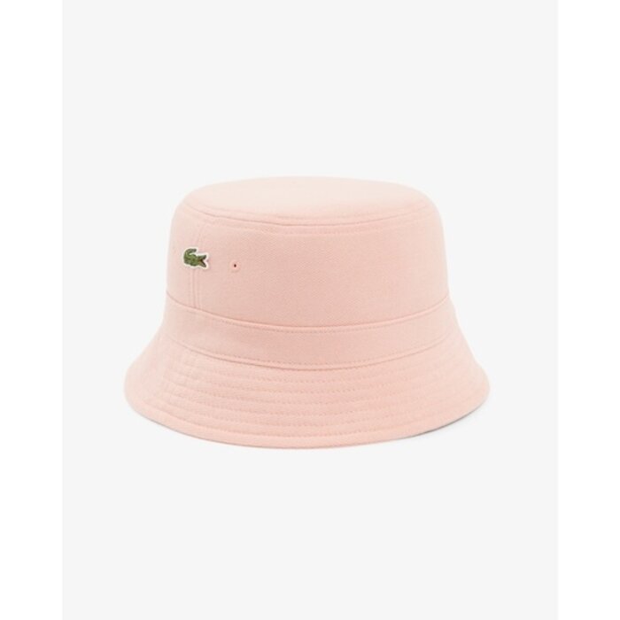 Lacoste Bob en piqué de Coton Biologique Uni - Rose