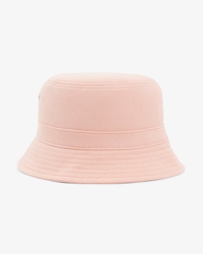 Lacoste Bob en piqué de Coton Biologique Uni - Rose