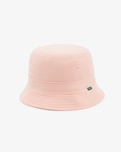 Lacoste Bob en piqué de Coton Biologique Uni - Rose