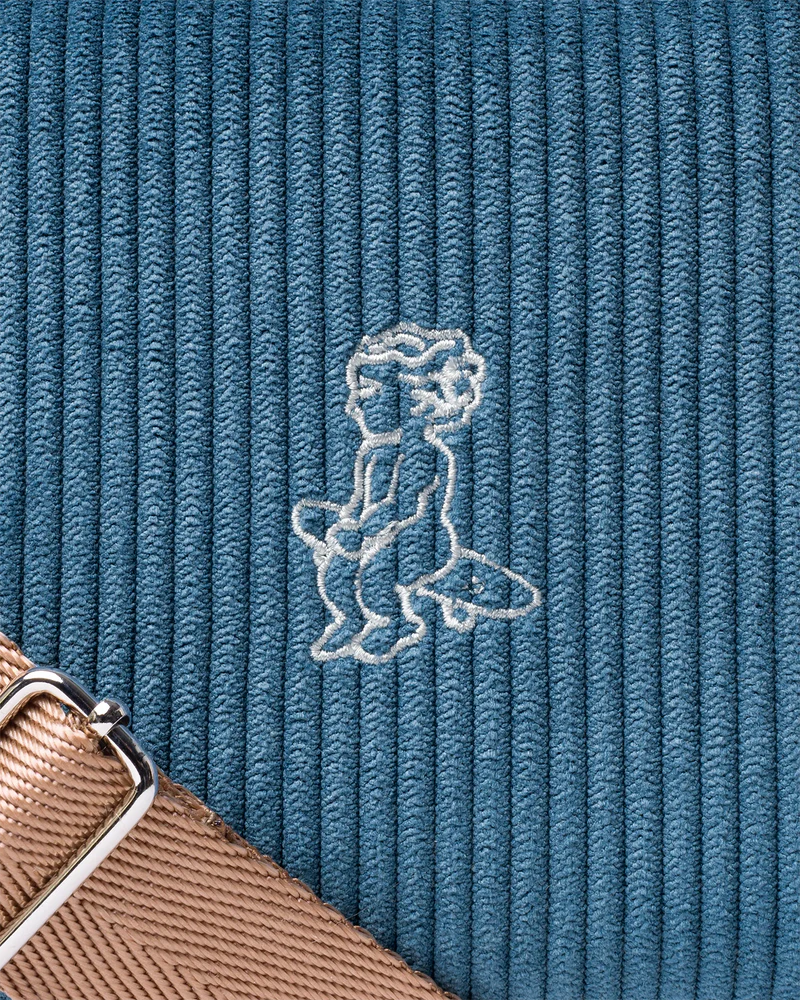 Ementa Fluffy Ikon Cord Bag - Navy