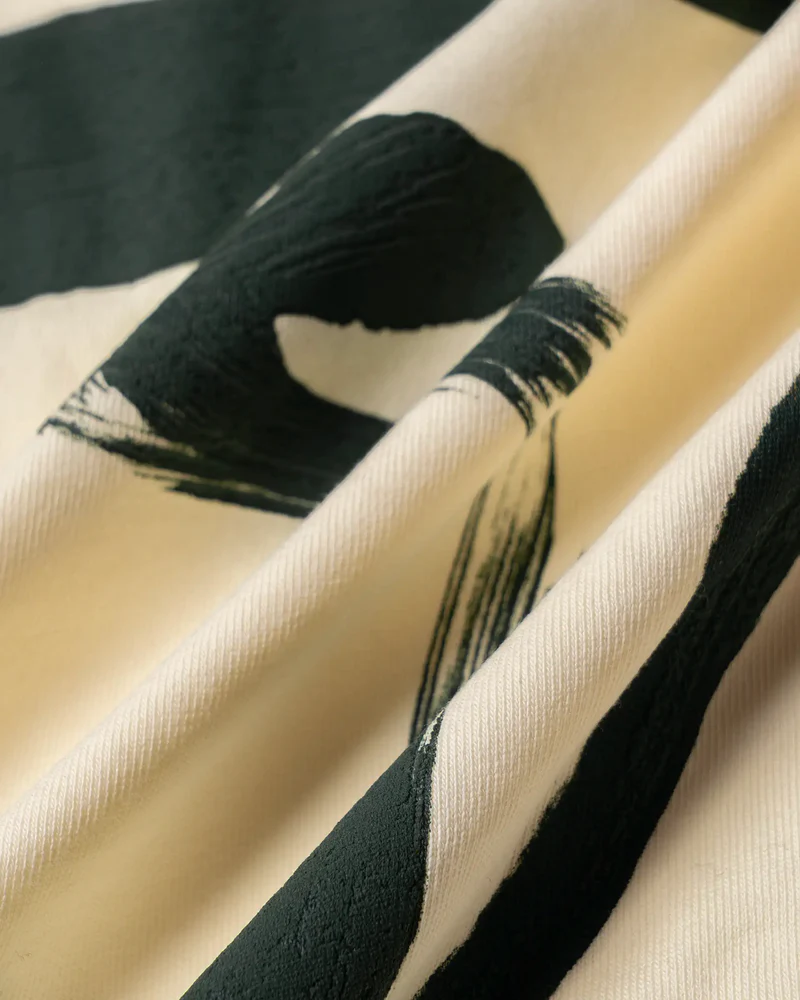 Ementa Bitty S/S T-Shirt - OffWhite/Evergreen