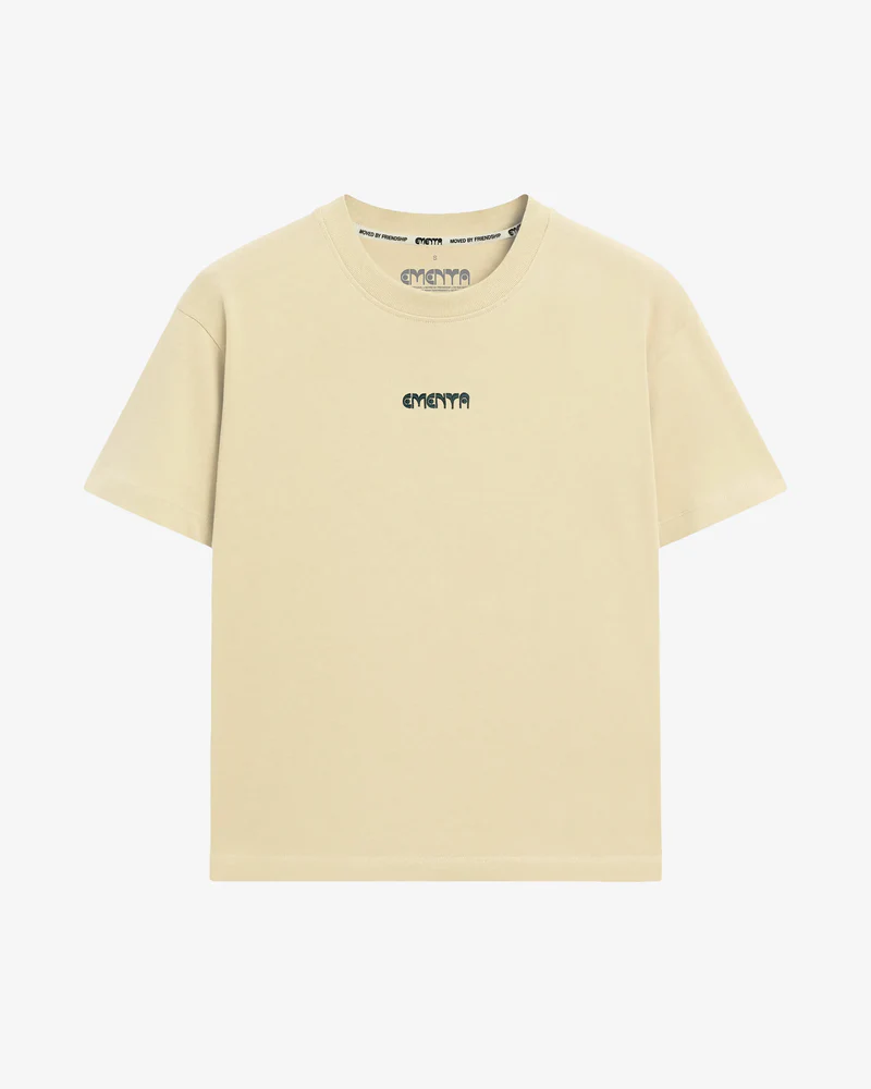 Ementa Bitty S/S T-Shirt - OffWhite/Evergreen