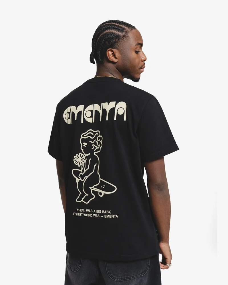 Ementa First Word S/S T-Shirt - Black