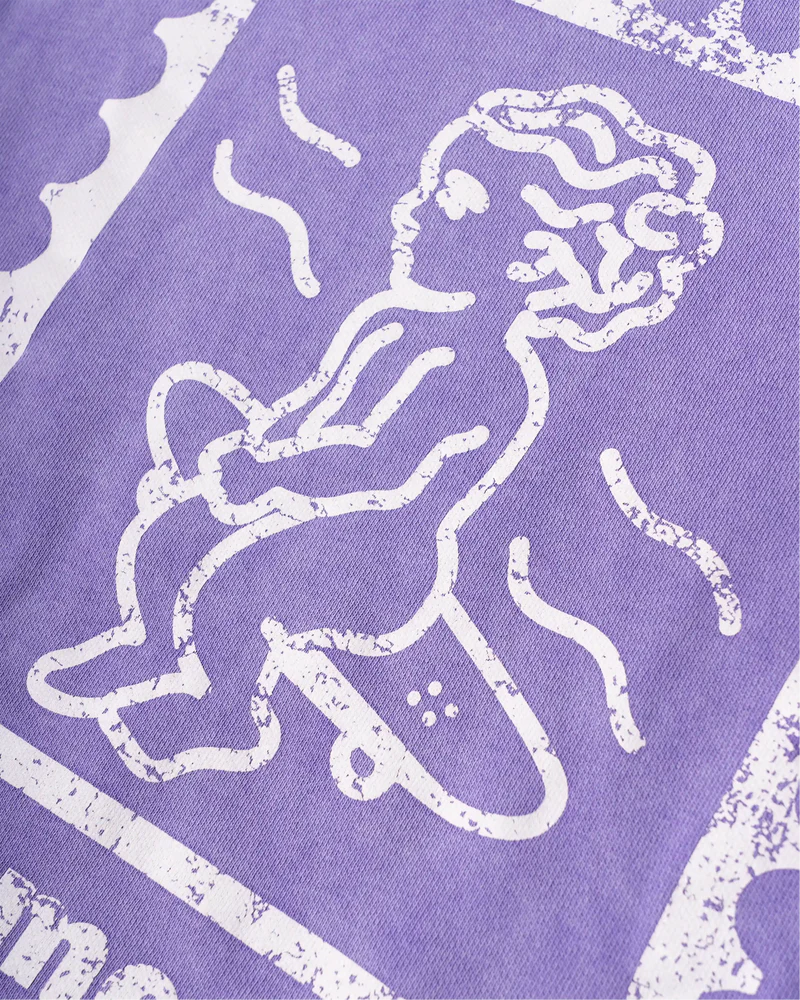 Ementa Ikon Stamp Fade Out Hoodie - Açai