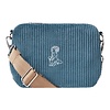 Fluffy Ikon Cord Bag - Navy
