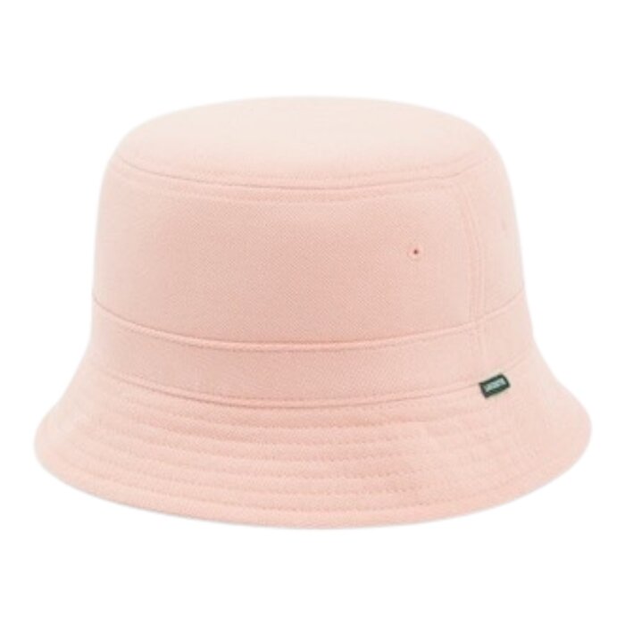 Lacoste Bob en piqué de Coton Biologique Uni - Rose