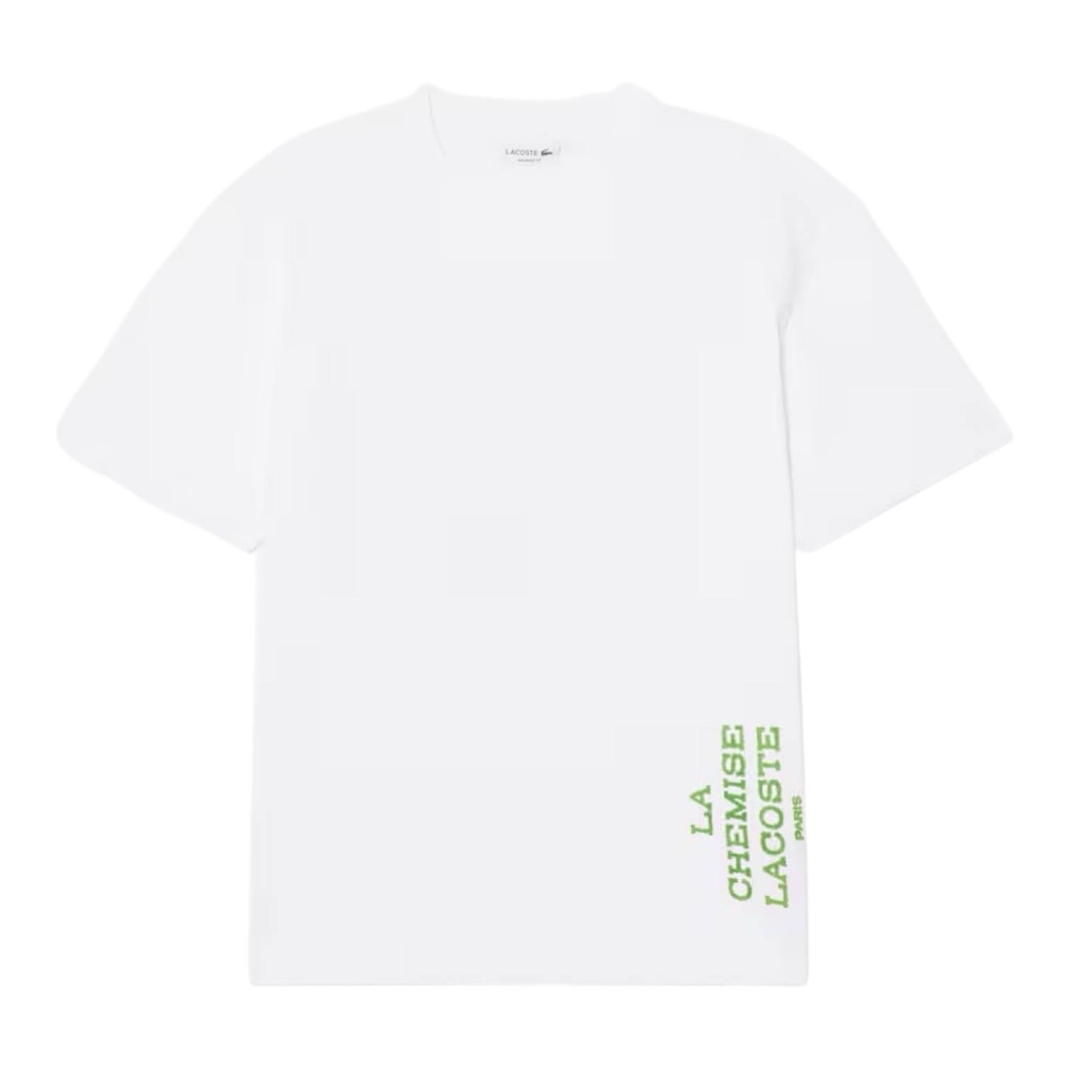 Lacoste T-shirt Relaxed Fit Coton Imprimé - Blanc