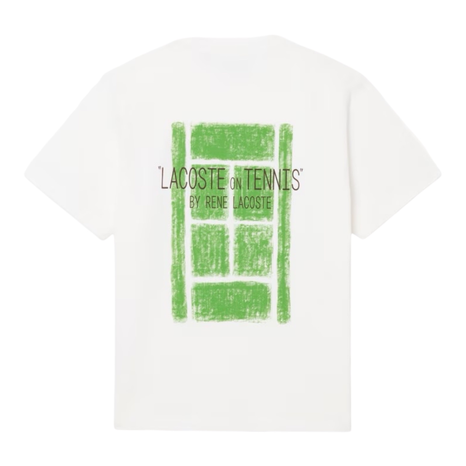 Lacoste T-shirt Coton Imprimé - Blanc