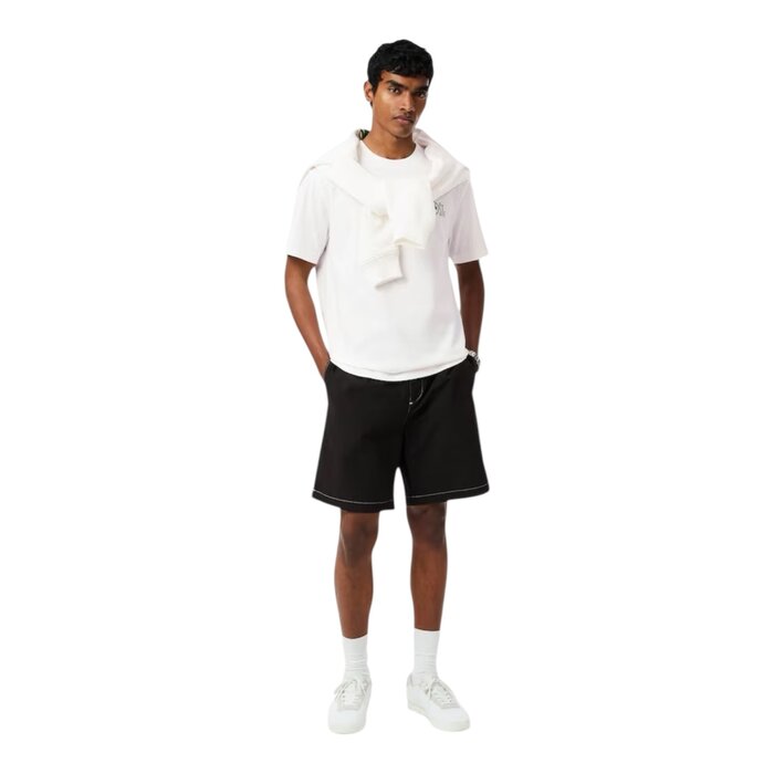 Lacoste T-shirt Coton Imprimé - Blanc