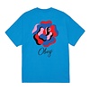 Paper Rose T-shirt - Azure Blue