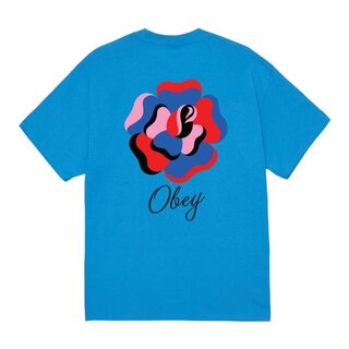 Obey Paper Rose T-shirt - Azure Blue