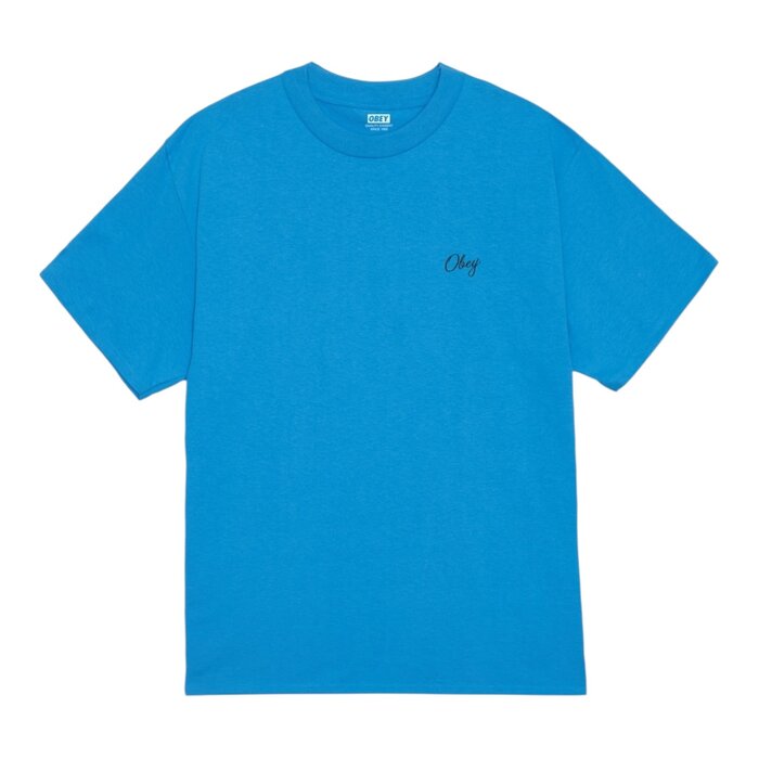 Obey Paper Rose T-shirt - Azure Blue