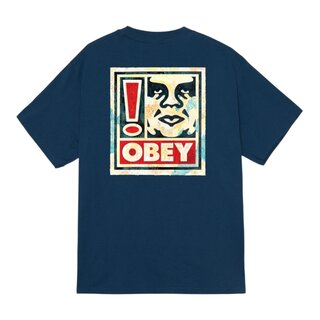 Obey Exclamation T-shirt - Harbor Blue