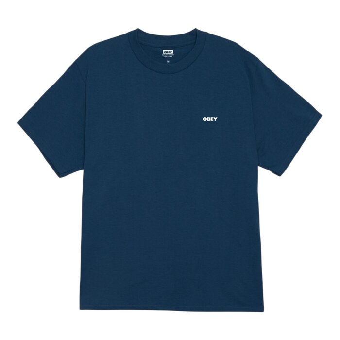 Obey Exclamation T-shirt - Harbor Blue