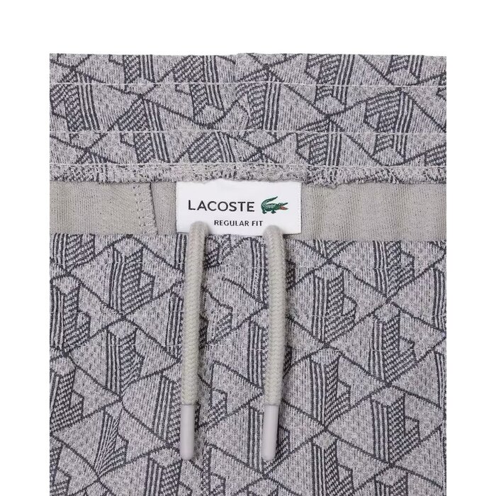 Lacoste Pantalon de survêtement Paris Monogramme - Gris Clair/Gris Foncé