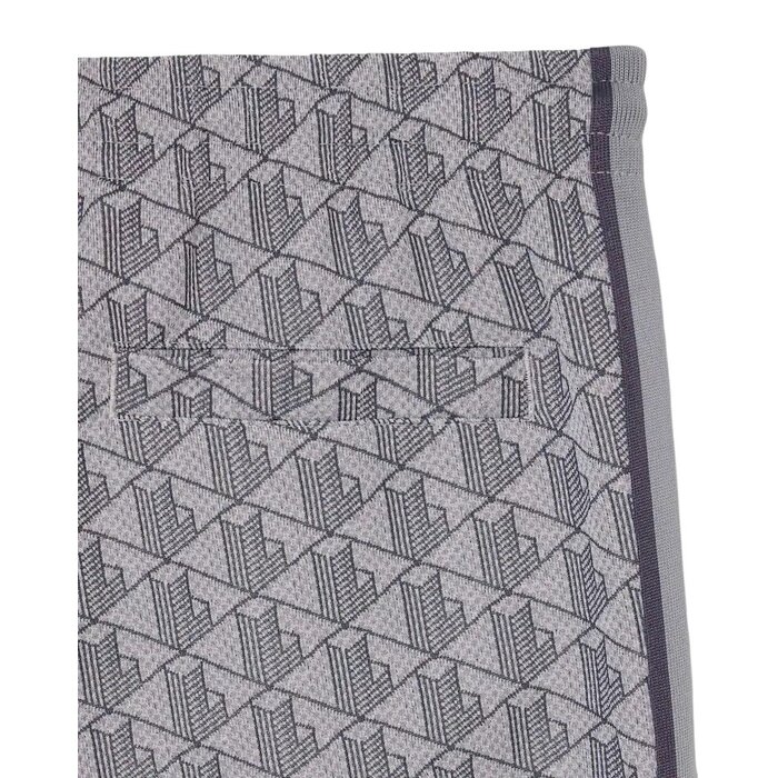 Lacoste Pantalon de survêtement Paris Monogramme - Gris Clair/Gris Foncé