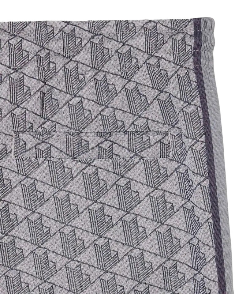 Lacoste Pantalon de survêtement Paris Monogramme - Gris Clair/Gris Foncé