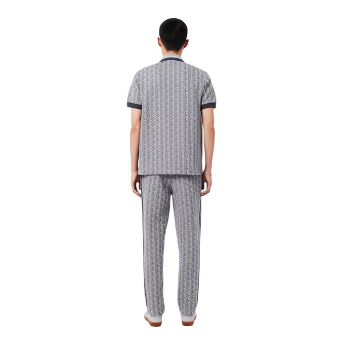 Lacoste Pantalon de survêtement Paris Monogramme - Gris Clair/Gris Foncé