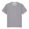 T-shirt Jacquard Monogramme - Gris Clair/Gris Foncé