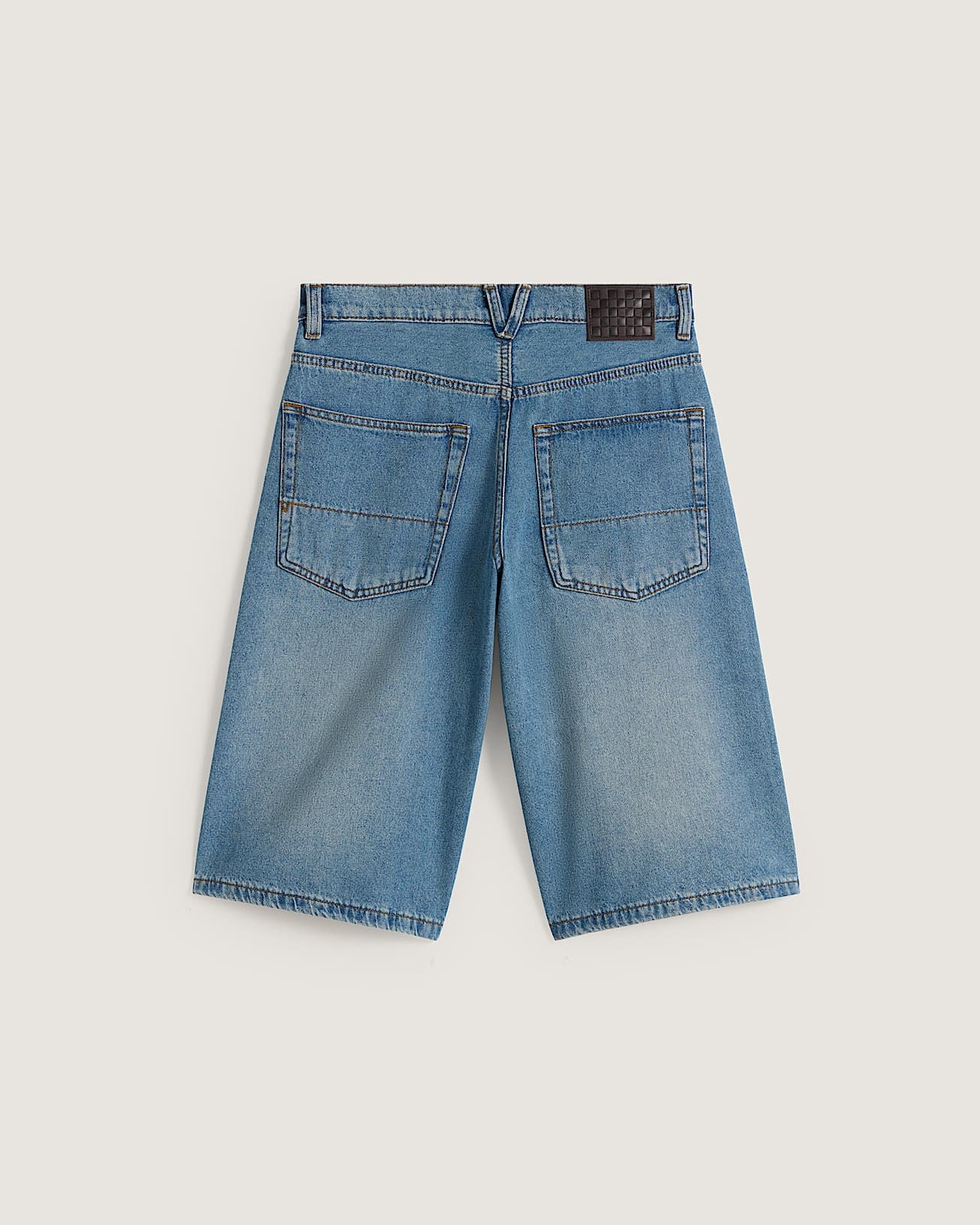 Vans Check 5 Baggy Short - Blue Stone Washed