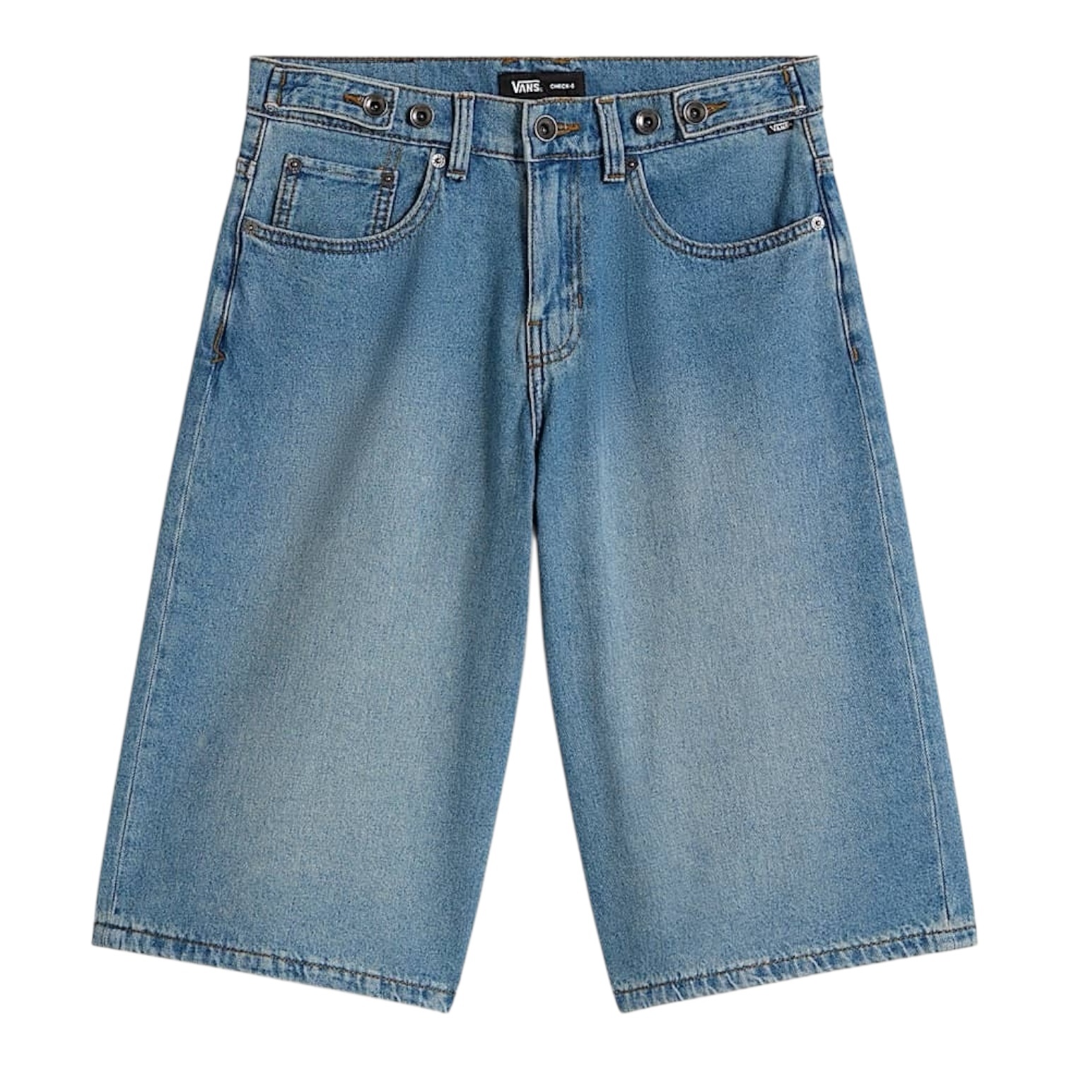Vans Check 5 Baggy Short - Blue Stone Washed