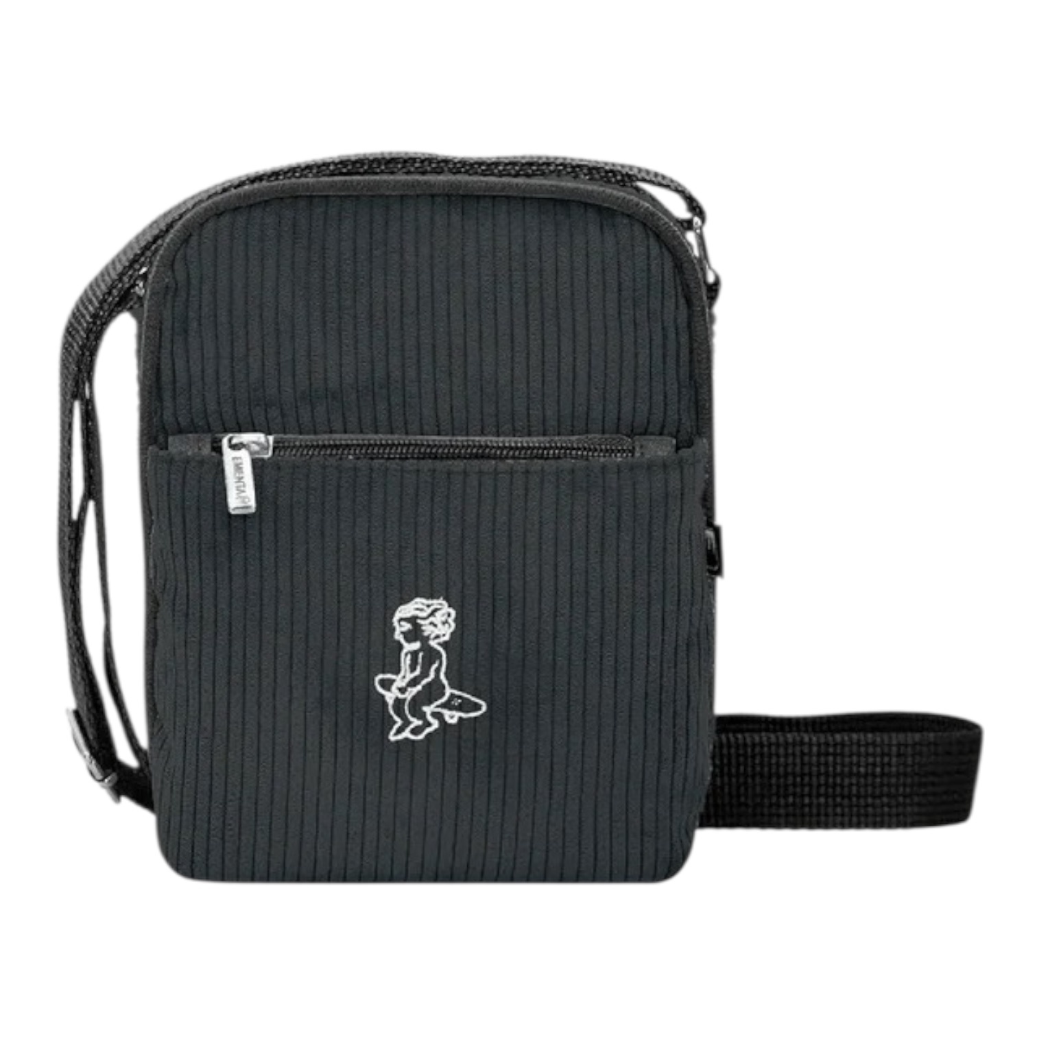 Ementa Square Big Square Ikon Cord Bag - Black