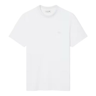 Lacoste T-shirt Commuter Piqué marquage jacquard - Blanc
