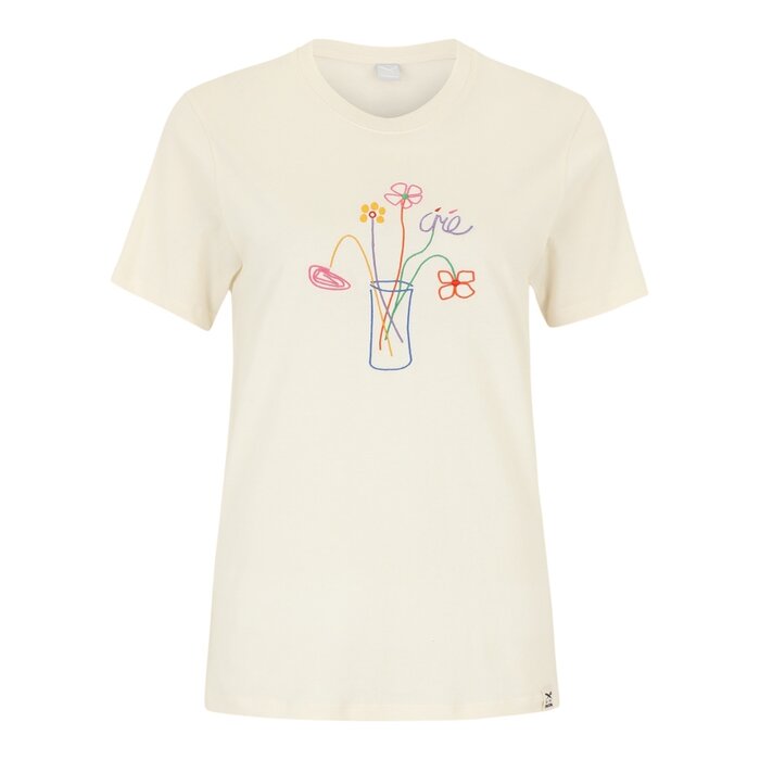 Irie Daily Stitch Flowers T-Shirt - Undyed