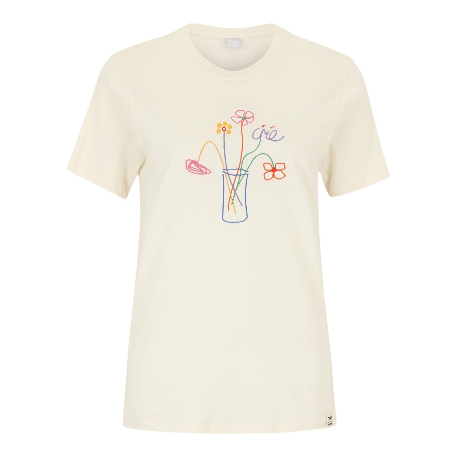 Irie Daily Stitch Flowers T-Shirt - Undyed