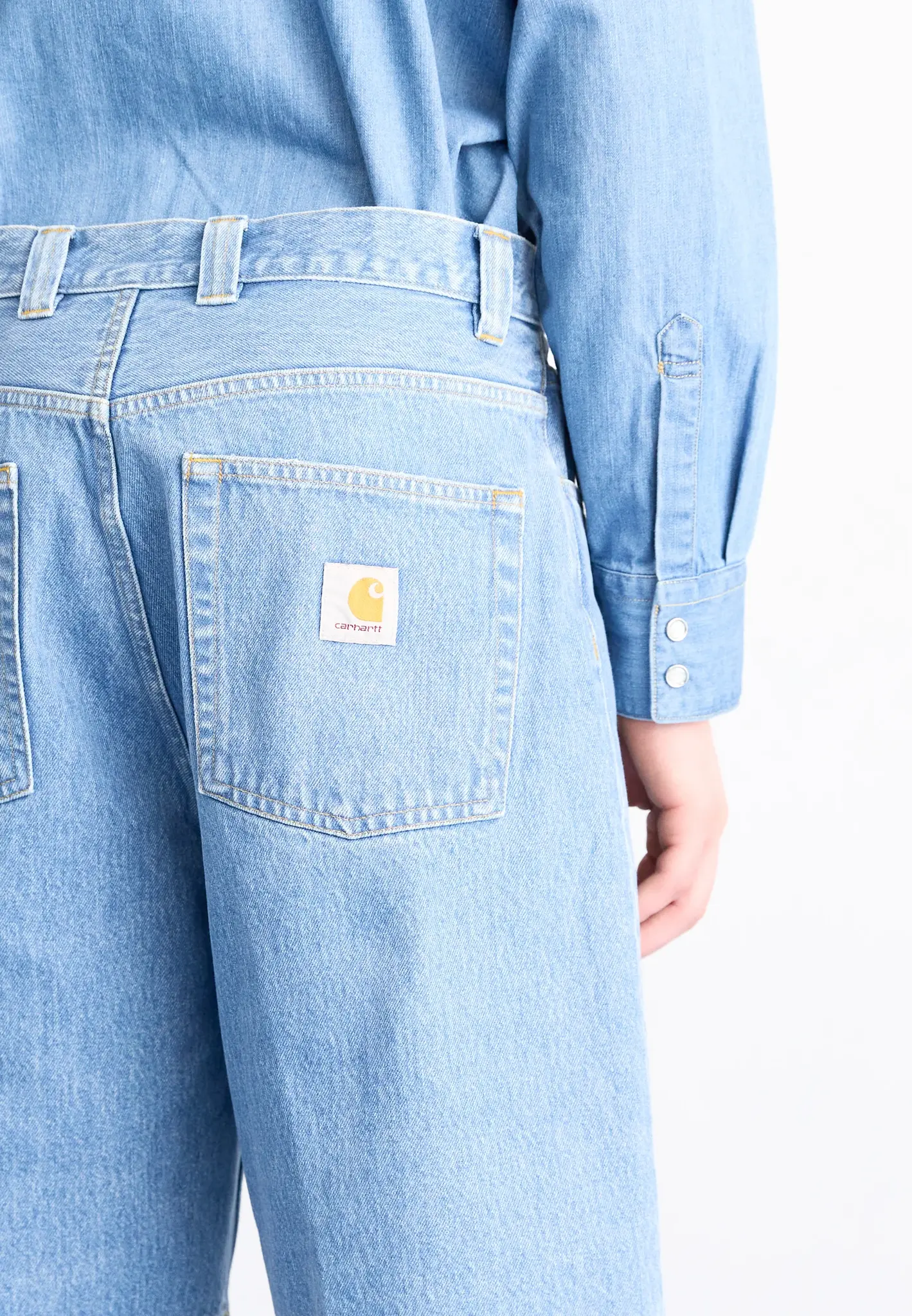 Carhartt WIP Brandon Short - Blue (Stone Bleached)