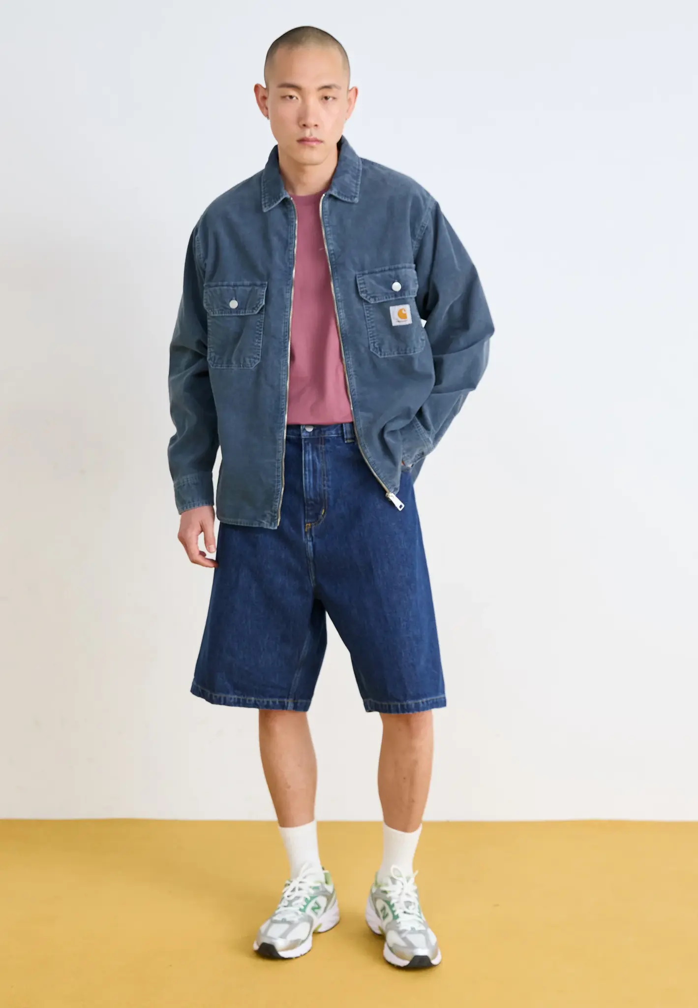 Carhartt WIP Brandon Short - Blue (Stone Washed)