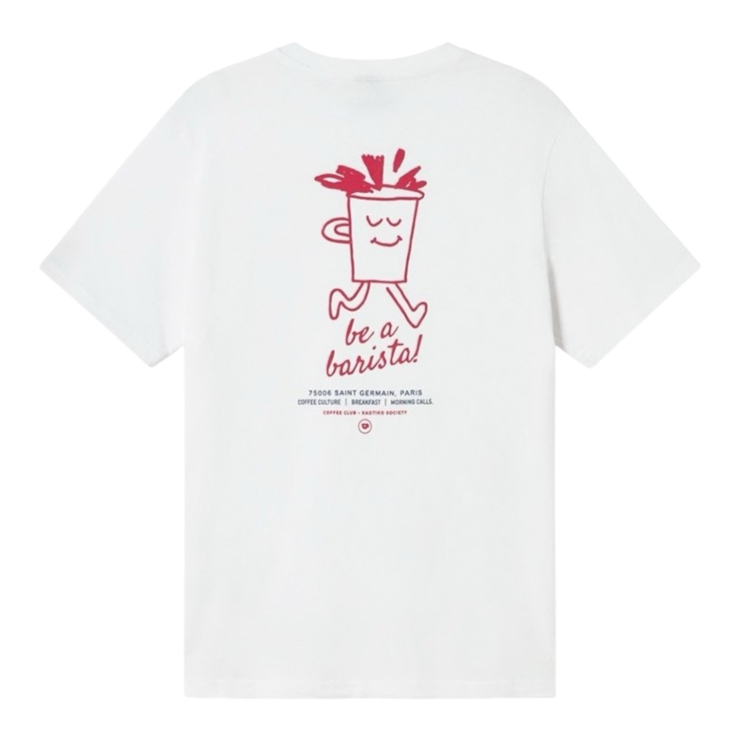 Kaotiko Barista T-Shirt - White