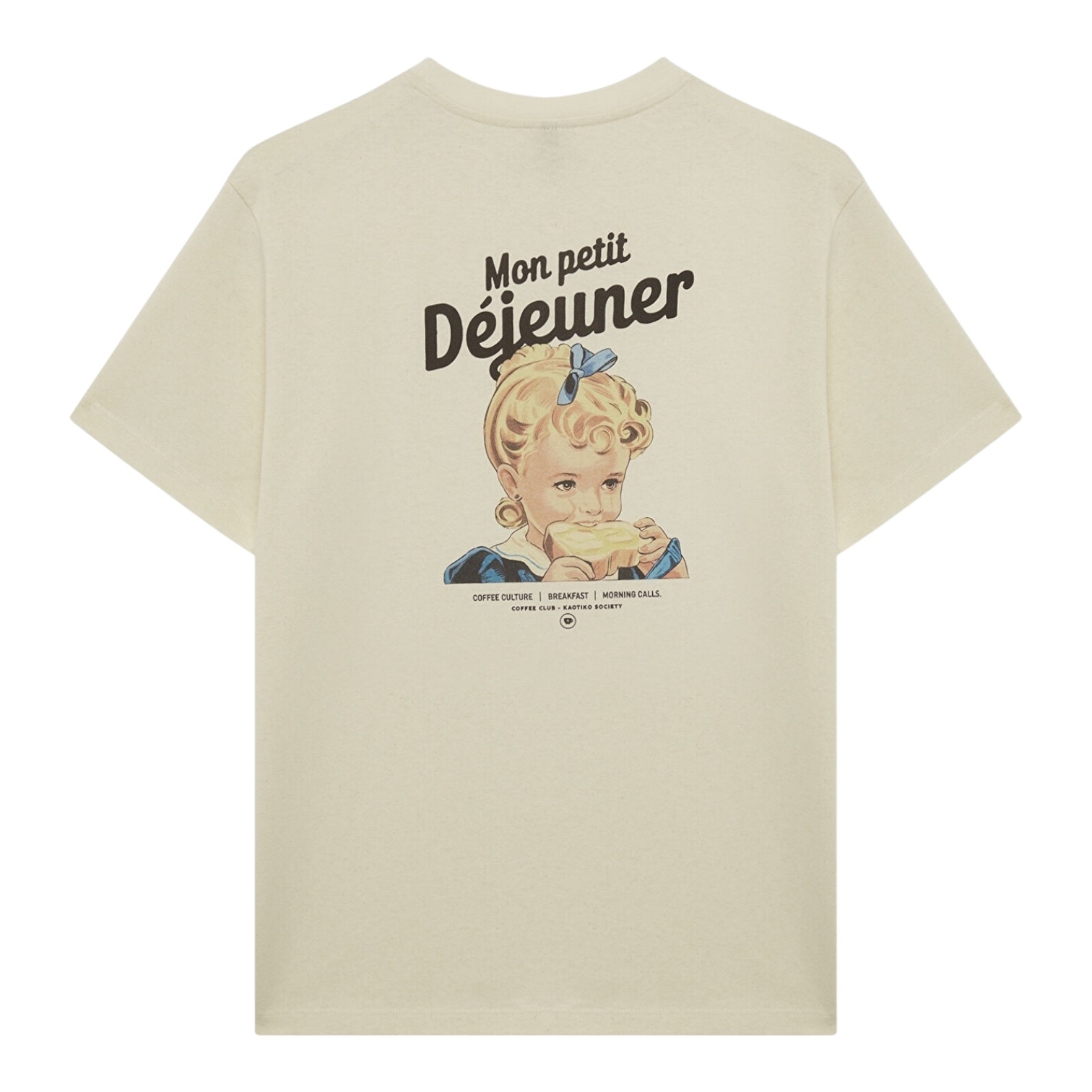 Kaotiko Mon Petit Déjeuner T-Shirt - Ivory