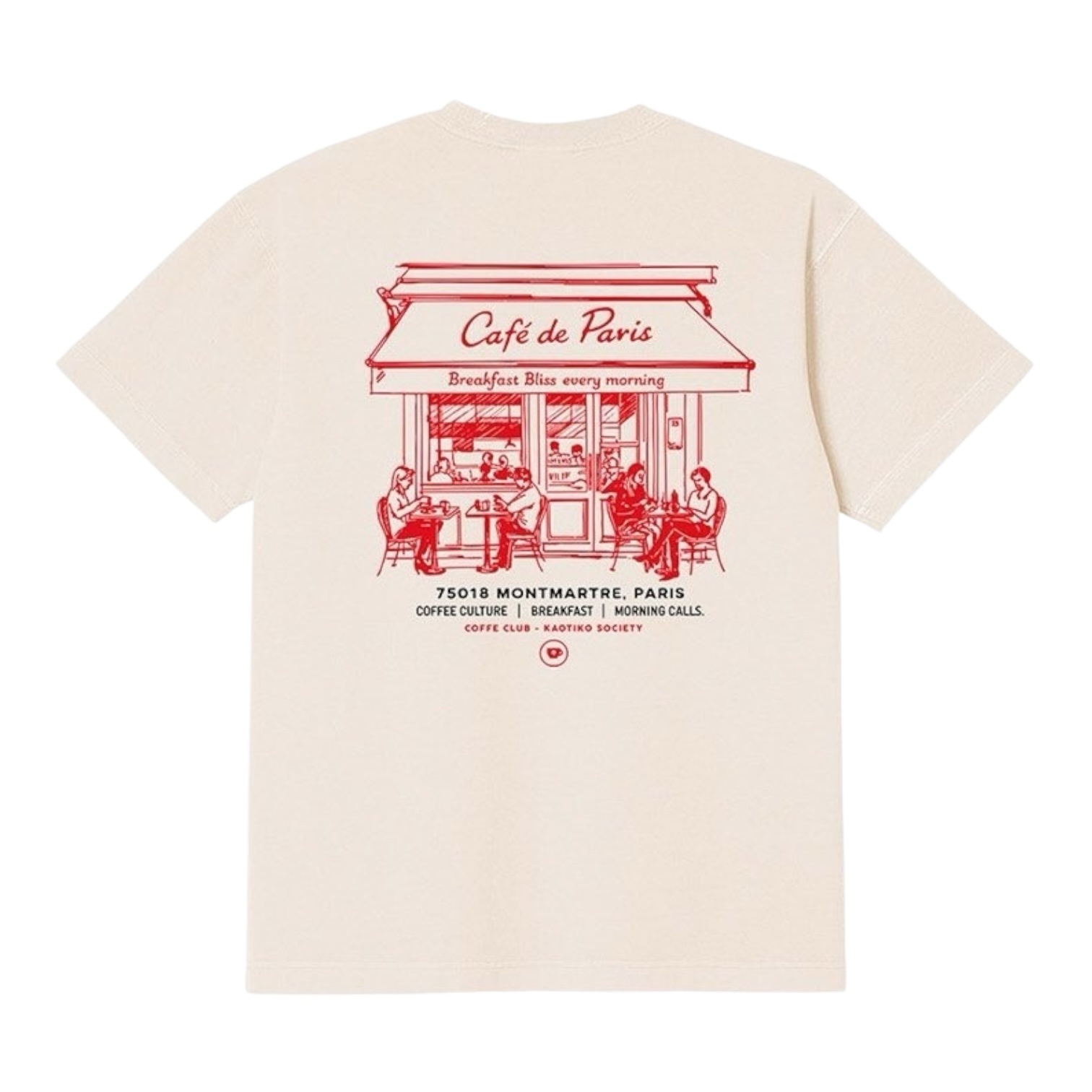 Kaotiko Morning Calls T-Shirt - Ivory