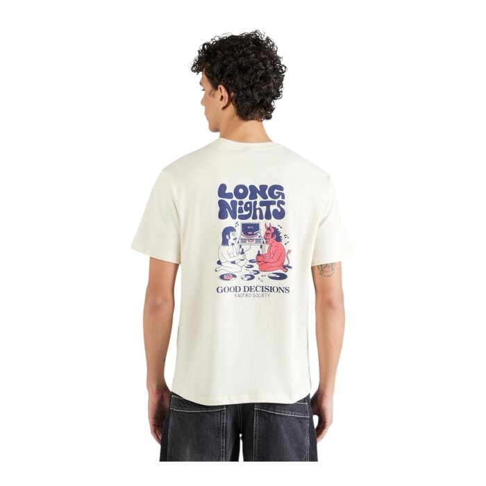 Kaotiko Long Nights T-Shirt - Ivory