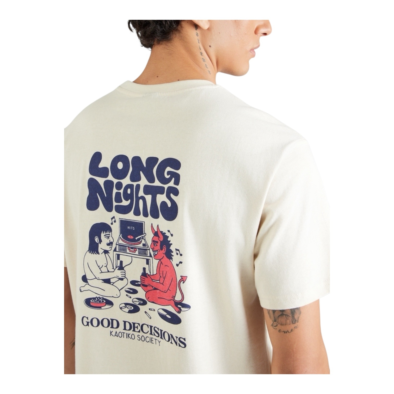 Kaotiko Long Nights T-Shirt - Ivory