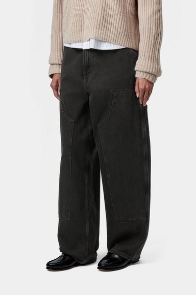 Carhartt WIP W' Brandon double Knee Pant - Black Stone Washed